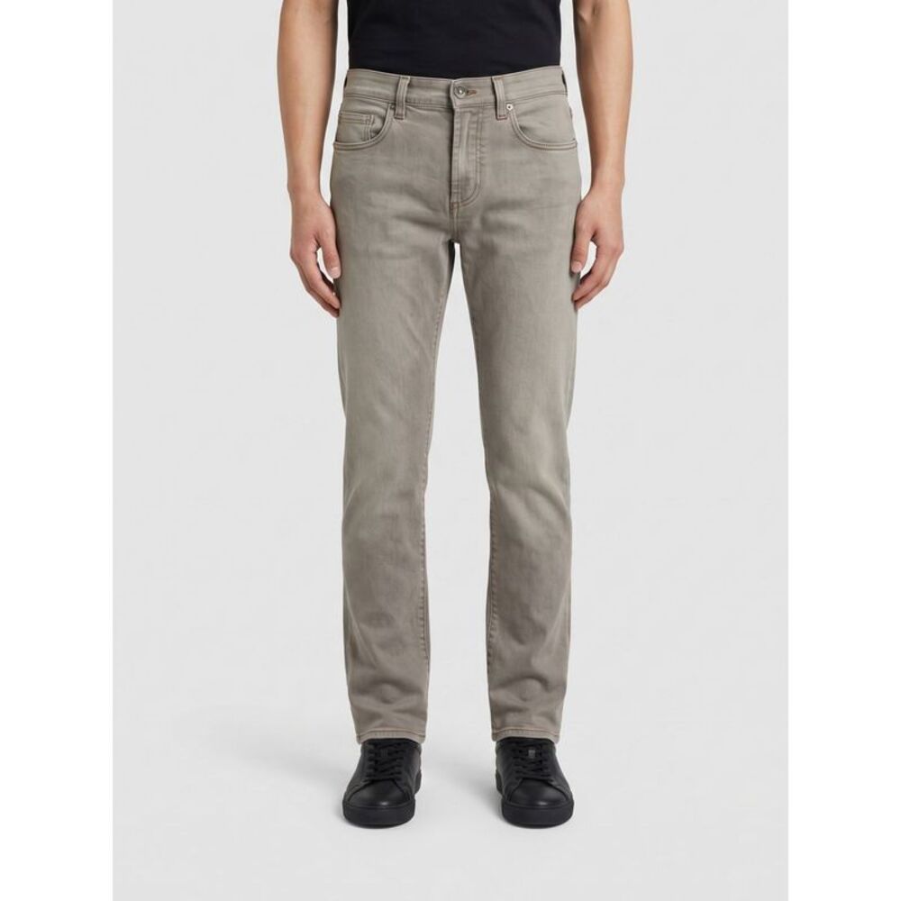 Versace Men Versace Tapered Fit 5-Pocket Stretch Denim Jeans With Medusa Logo